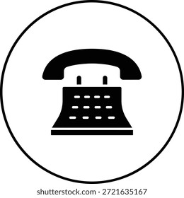 Telephone vector icon. Can be used for printing, mobile and web applications.