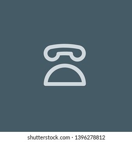 Telephone vector icon. Telephone concept stroke symbol design. Thin graphic elements vector illustration, outline pattern for your web site design, logo, UI. EPS 10.
