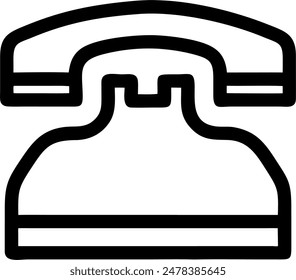 Telephone vector, icon design of an old telephone 
