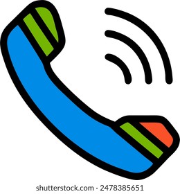 Vector telefónico, diseño de íconos de un teléfono antiguo 