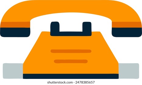 Vector telefónico, diseño de íconos de un teléfono antiguo 