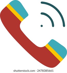 Telephone vector, icon design of an old telephone 