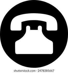 Telefonische Vektorgrafik, Icon-Design eines alten Telefons 