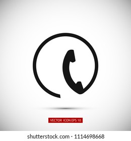 Telephone vector icon, Vector EPS 10 illustration style