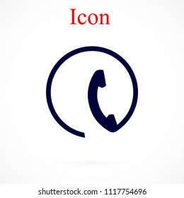 Telephone vector icon, Vector EPS 10 illustration style