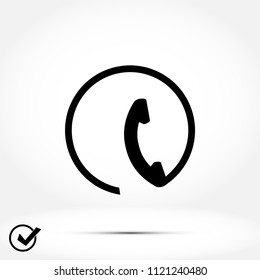 Telephone vector icon, Vector EPS 10 illustration style