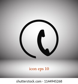 Telephone vector icon, Vector EPS 10 illustration style