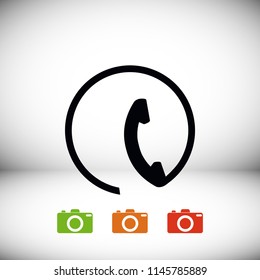 Telephone vector icon, Vector EPS 10 illustration style