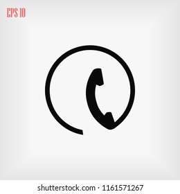 Telephone vector icon, Vector EPS 10 illustration style