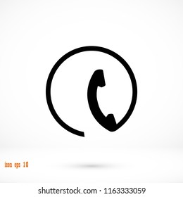 Telephone vector icon, Vector EPS 10 illustration style