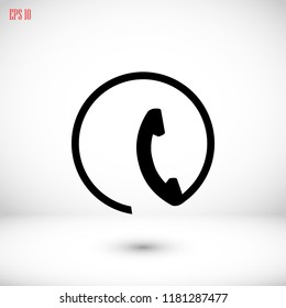 Telephone vector icon, Vector EPS 10 illustration style