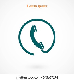 Telephone vector icon, 

Vector EPS 10 illustration style