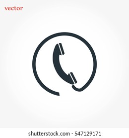 Telephone vector icon, Vector EPS 10 illustration style