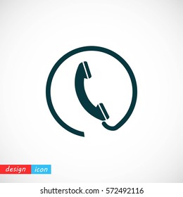 Telephone vector icon, Vector EPS 10 illustration style