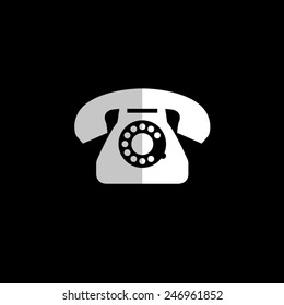 telephone - vector icon, flat design