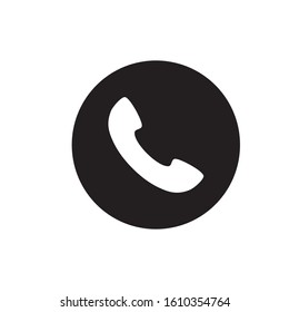 telephone vector icon, glyph style