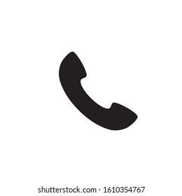 telephone vector icon, glyph style