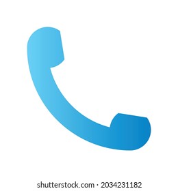 Telephone vector icon with gradient