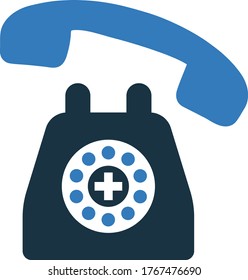 Telephone vector icon, vector graphics