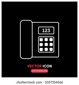 Telephone Vector Icon Illustration