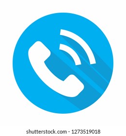 Telephone vector icon illustration