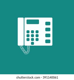 Telephone vector icon isolated