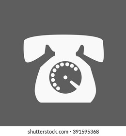 Telephone vector icon isolated