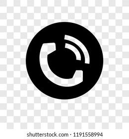 Telephone vector icon isolated on transparent background, Telephone transparency logo concept