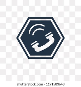 Telephone vector icon isolated on transparent background, Telephone transparency concept can be used web and mobile