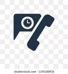 Telephone vector icon isolated on transparent background, Telephone transparency concept can be used web and mobile