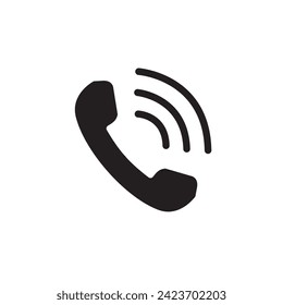 Telefonisches Vektorsymbol. Einzeln Symbol für das Telefonsymbol. Rufsymbol
