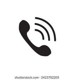 Telephone vector icon. Isolated telephone icon symbol. call icon