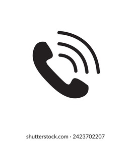 Telefonisches Vektorsymbol. Einzeln Symbol für das Telefonsymbol. Rufsymbol
