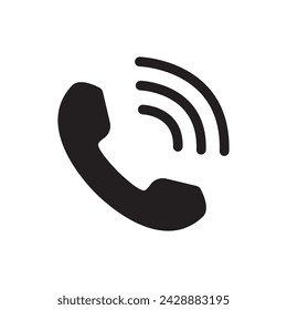 Icono de vector de teléfono. Símbolo de icono de teléfono aislado. icono de llamada sobre fondo blanco