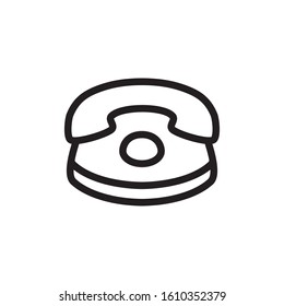telephone vector icon, line style