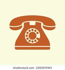 Telephone vector icon, logo illustration.