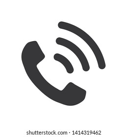 Telephone vector icon in modern design style for web site and mobile app