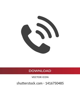 Telephone vector icon in modern design style for web site and mobile app