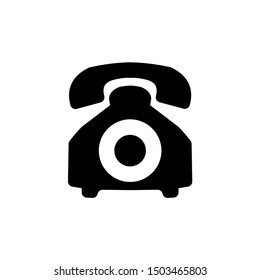 Telephone vector icon in modern design style for web site and mobile app
