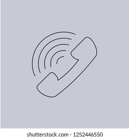 Telephone vector icon. Modern, simple, isolated, flat best quality icon for web site designs or mobile apps. Vector illustration.