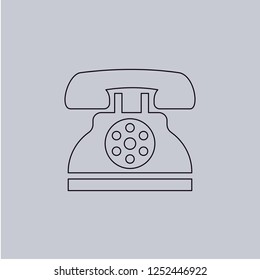 Telephone vector icon. Modern, simple, isolated, flat best quality icon for web site designs or mobile apps. Vector illustration.