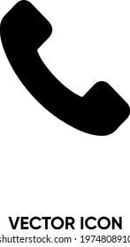 Telephone vector icon . Modern, simple flat vector illustration for website or mobile app. Phone symbol, logo illustration. Pixel perfect vector graphics