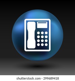 Telephone vector icon phone ip business concept.