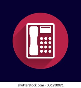 Telephone vector icon phone ip business concept.