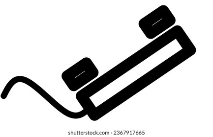 Icono del vector del teléfono. Símbolo de icono de teléfono protegido. ilustración vectorial