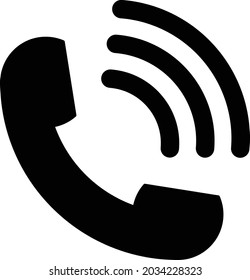 Telephone vector icon. Ringing symbol.