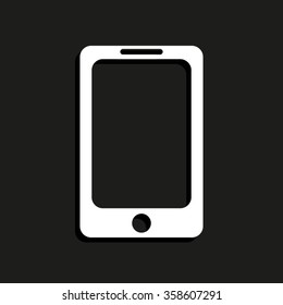Telephone -  vector icon with shadow