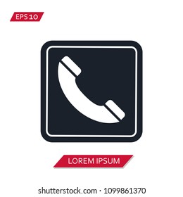 telephone vector icon symbol