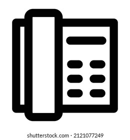 Telephone  Vector icon which is suitable for commercial work and easily modify or edit it

