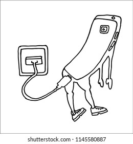 telephone vector illustration